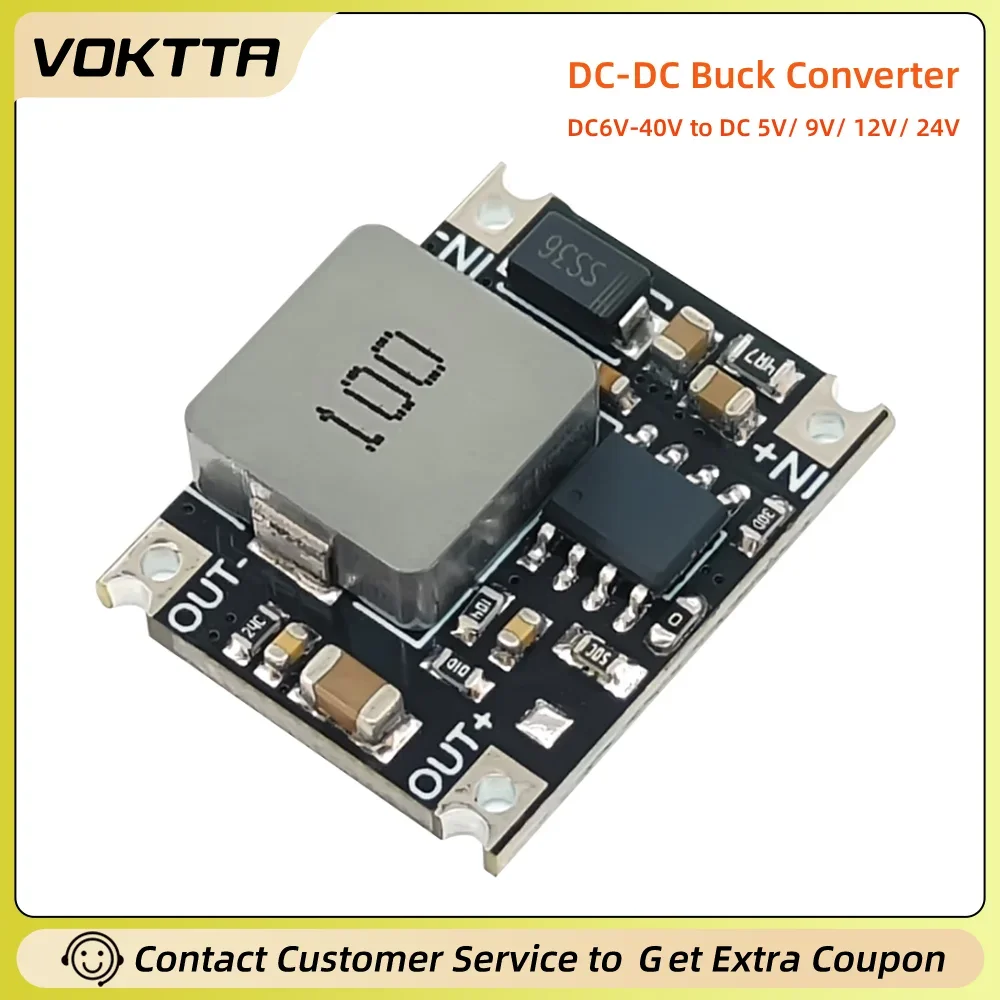 Universal DC-DC Buck Converter Power Supply Module with Adjustable Voltage Regulator