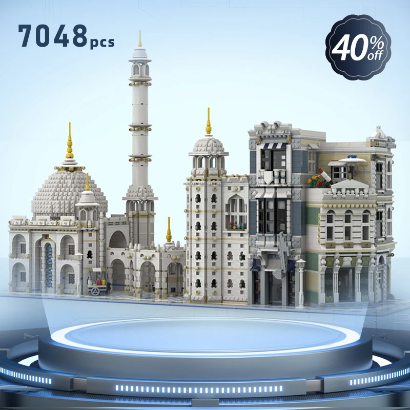 

Assembly Square building bricks set alternative Corner Atl-Build Modular Buildings expert bricks set Taj Mahal