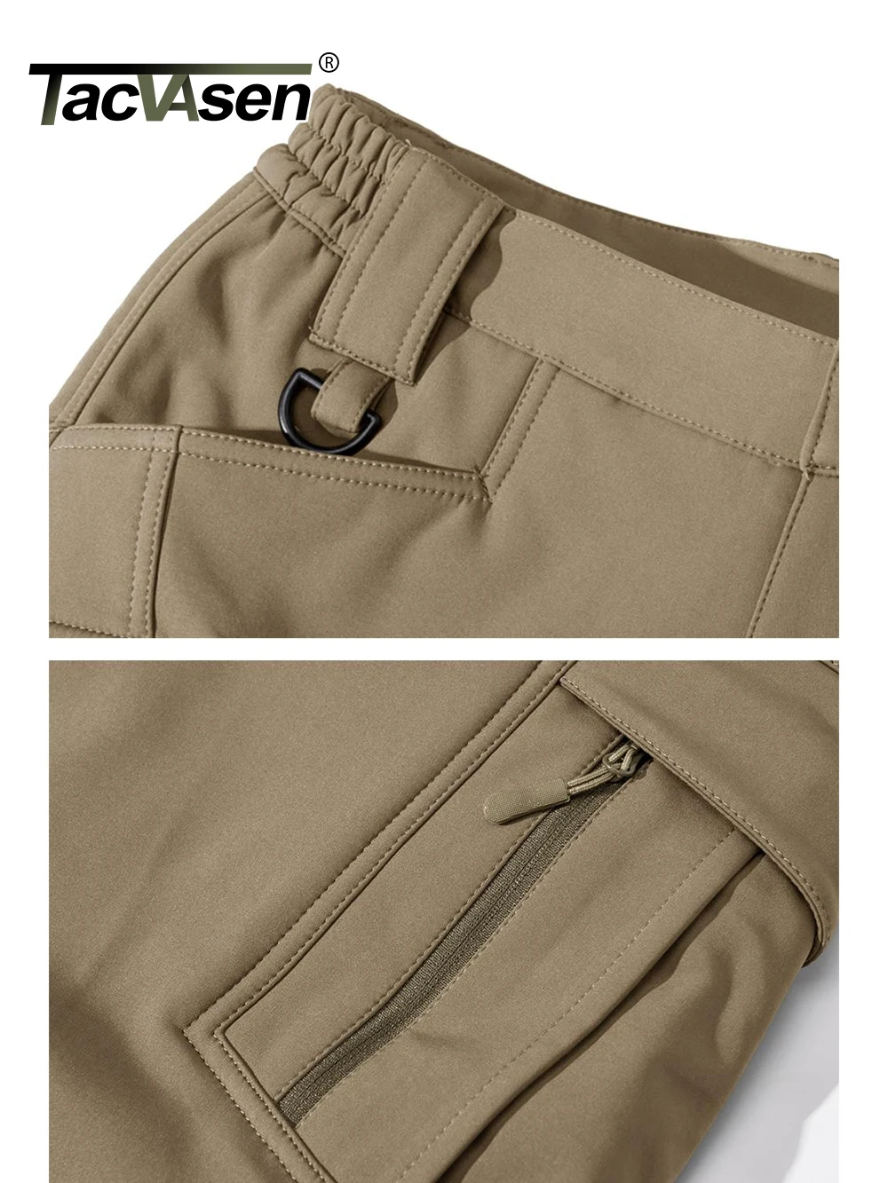 Men Cargo Pants cargo pants cotton work pants military cargo pants men casual pants casual tooling pants TACVASEN Winter Softshell Warm IX9 Outdoor Hiking Cargo Pants Waterproof Fleece Safari Team Work Trousers