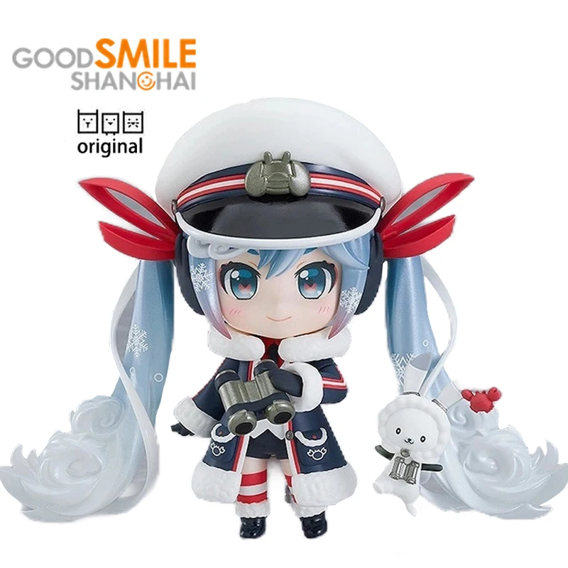 

IN Stock Good Smile Original Nendoroid 1800 Snow Hatsune Miku 2022 Grand Voyage Ver. GSC Figure Model Kawaii Doll Action Toys