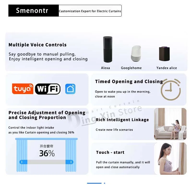 Motor Cortina Inteligente Zigbee Tuya: Control con Alexa y Google Home - Image 3
