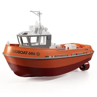 NEW 686 RC Boat 1/72 Powerful Dual Motor Wireless Radio Control Shipboat 2.4G Electric Remote Control Tugboat Model Toys for Boy 2