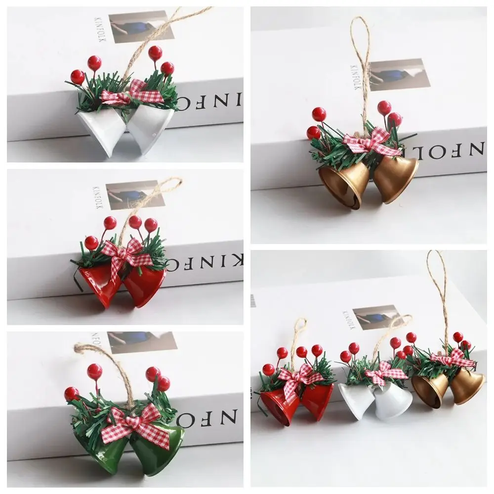 

Iron Craft Christmas Double Trumpet Pendants Xmas Tree Festive Xmas Drop Ornaments Jingle Double Trumpet