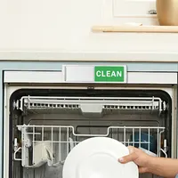 Dishwasher Clean and Dirty Magnet Sign Dishwasher Magnetic Indicator Sign Slide Shutter Magnets for Dish Washer Kitchen Supplies 4