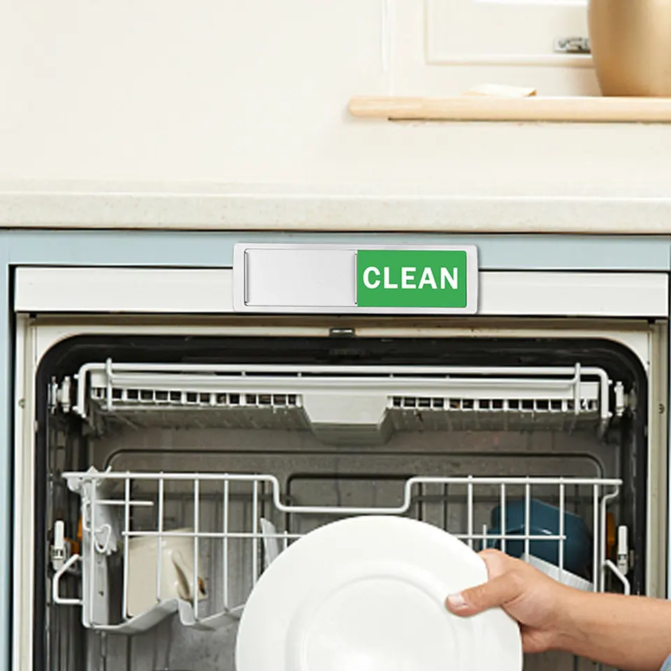 Clean Dirty Dishwasher Magnet Indicator Sign