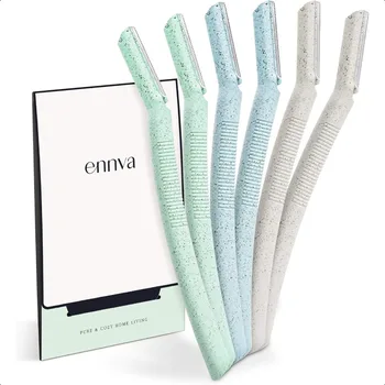 Eyebrow Razor Dermaplane Facial Hair Remover for Women Multipurpose 6pcs Disposable Blades