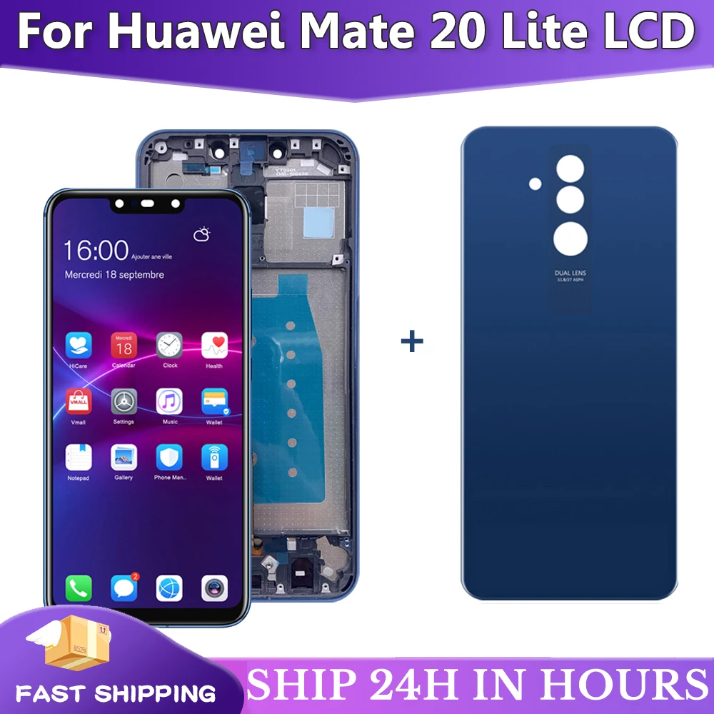 Original 6.3'' Display with Frame Replacement for Huawei Mate 20 Lite LCD  Touch Screen Digitizer Assembly Mate20 Lite 100% Test - AliExpress