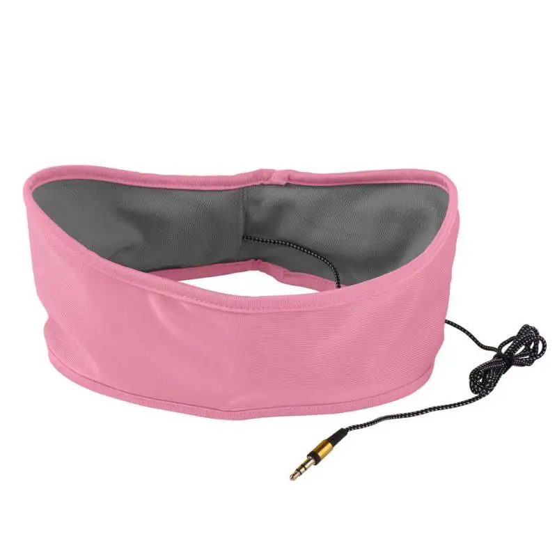 Washable Sleep Eye Mask Headband Wired Stereo Music Earphones Soft Sleeping Aid Fone Headphone Running Sleeping Music Headset