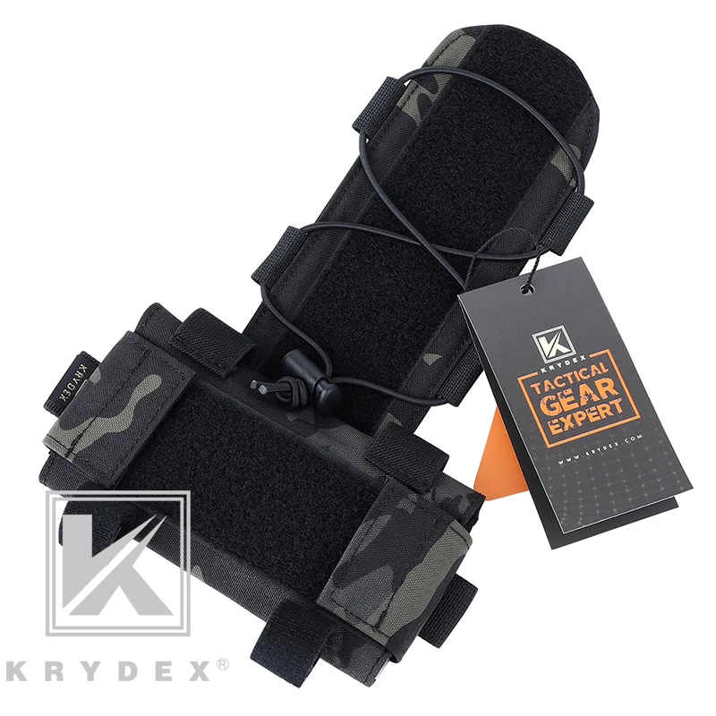 KRYDEX MK1 Tactical Battery Pouch For Combat Helmet Accessory Storage Retention System Counterweight GPNVG-18 Battery Box