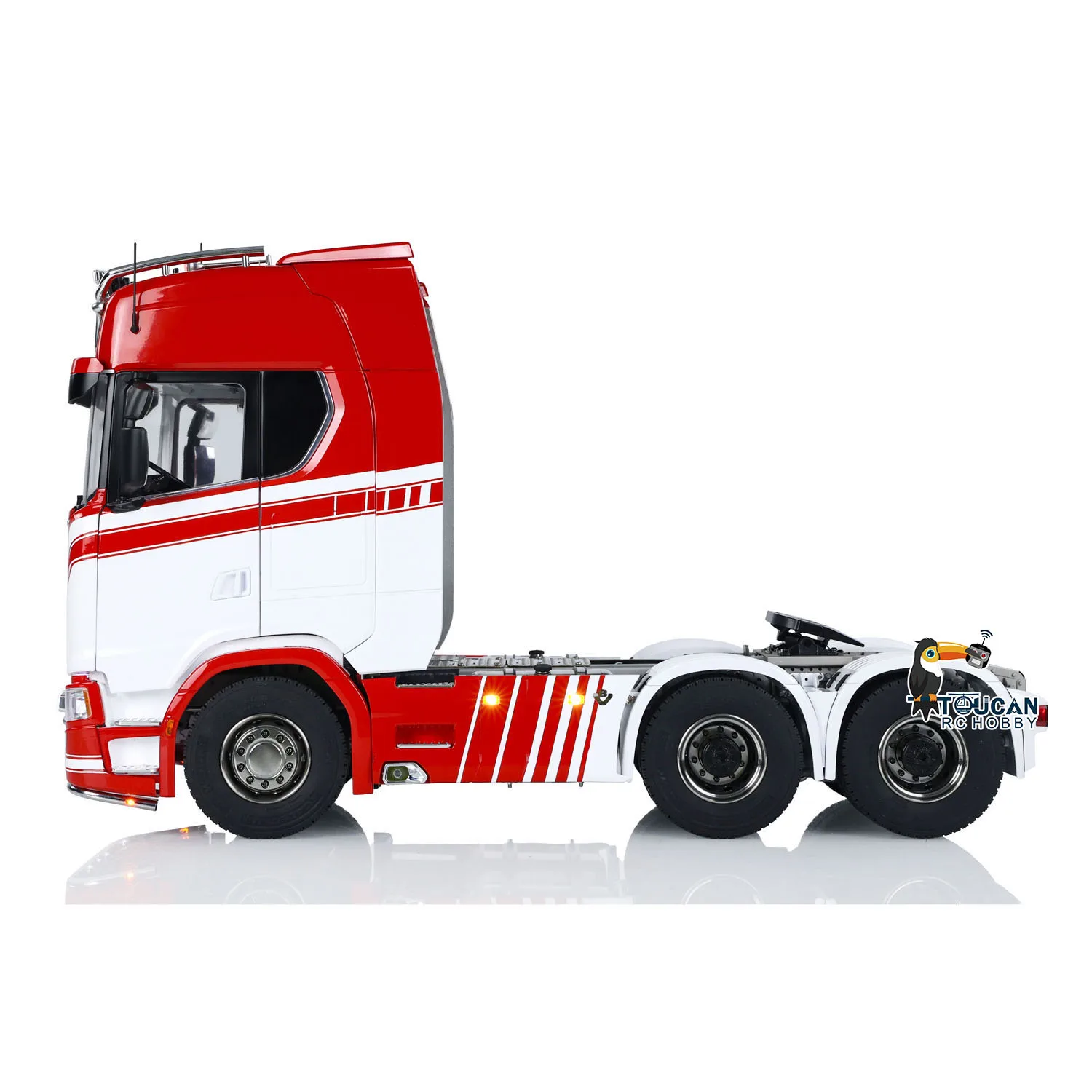 6x6 RTR 770S RC Tractor Truck 1/14 Metal Chassis 3-speed Car Remote Control Vehicle with Light Sound Smoking Customized RC Toys 4
