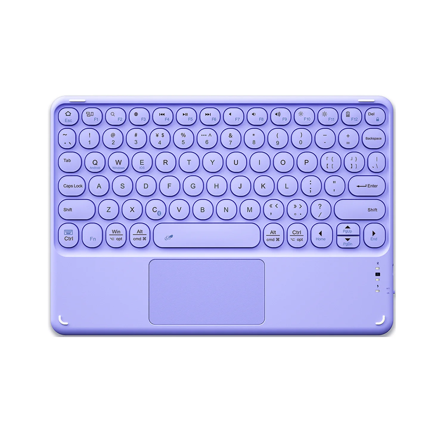 

Rechargeable 78 Key Ultra Slim Multimedia Shortcut Portable Metal Bluetooths Touchpad Mini Wireless Keyboard For Apple Ipad Pro