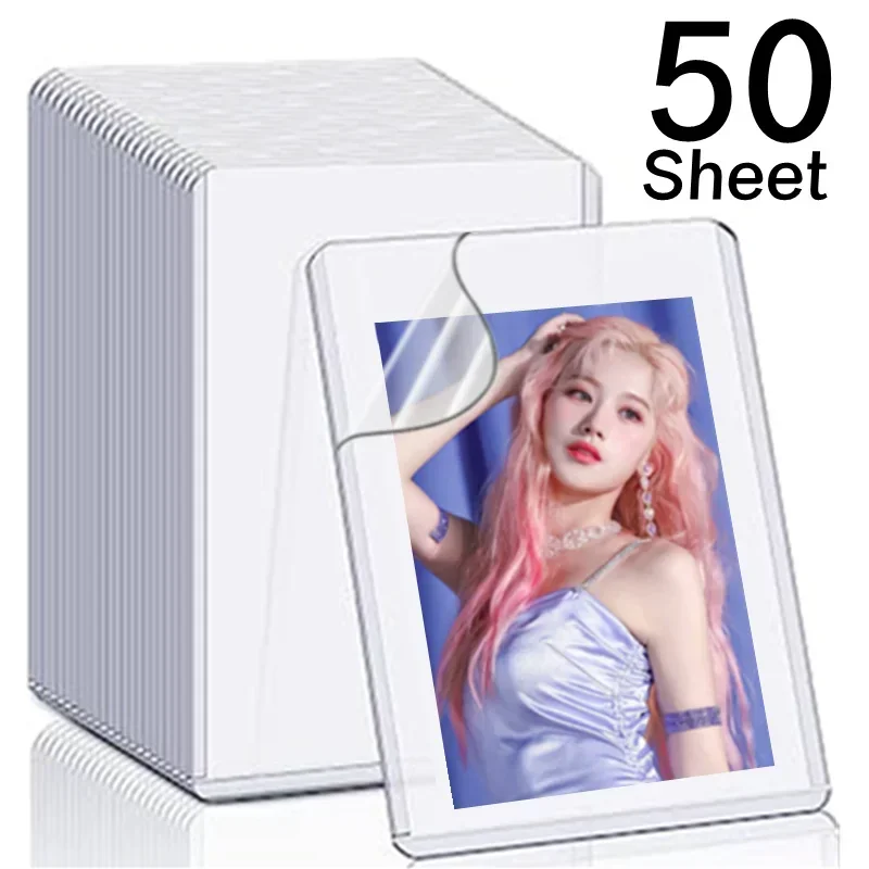 3x4inch 35PT HD Clear Toploaders DIY Korean Kpop idol Photo Card Protective Sleeve Sports Card Holder Case Cover Film