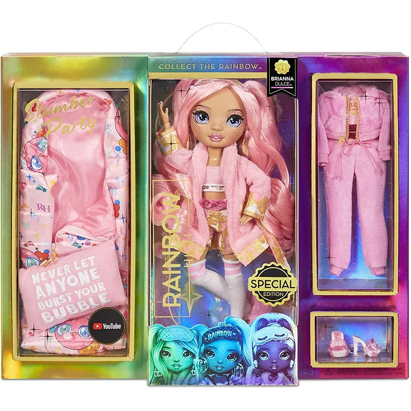 Rainbow High Princess Doll Slumber Party Fashion Surprise Doll Limited  Oiginal Cute Anime Figure Toys For Girls Birthday Gift - Dolls - AliExpress