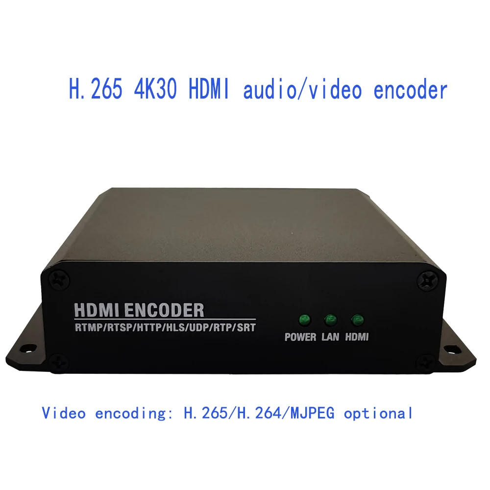 H265 H264 single channel 4K30 HDMI ring-out audio and video encoder, HDMI TO IP, cable TV equipment 4 8 channel sd encoder audio and video converter av to ip broadcast tv transmission equipment