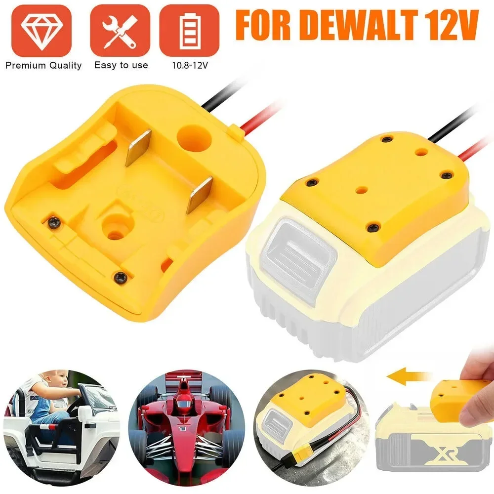 Power Wheels Adapter Converter for DeWALT 10.8-12V Battery 14AWG DIY Holder Dock Wheels for Robotics Rc Truck and RC Toys dpf for volvoo truck engines systems catalytic converter particulate filter for dpf 5295604
