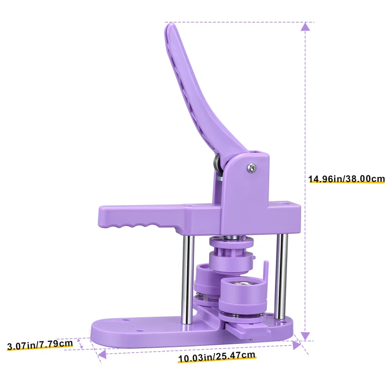 

Button Badge Maker Machine,25,32,58mm Mold Customized DIY Badge Pin Maker Machine Kit With 300pcs Badge Parts/Pic/Circle Cutter