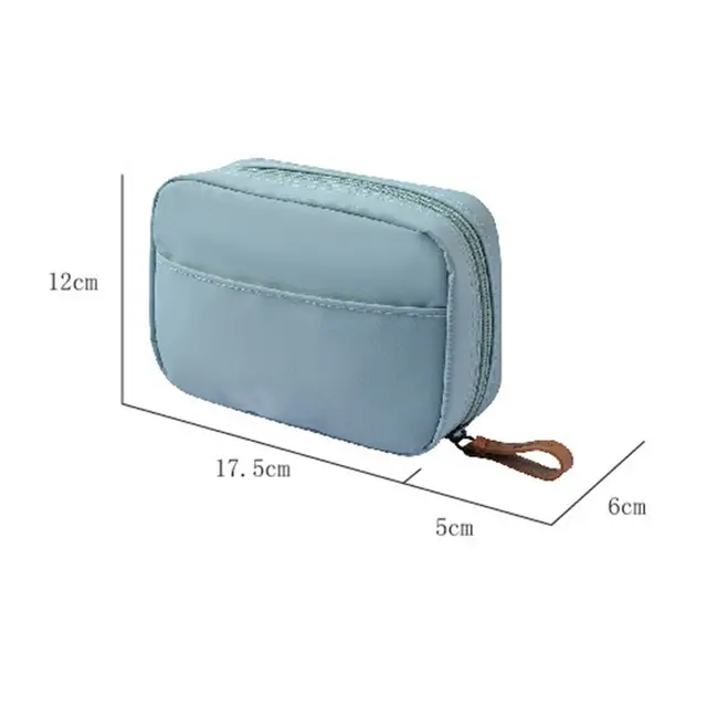 파우치 포함 여행용 정리함 대용량 크림 컬러 한국 수납 가방
