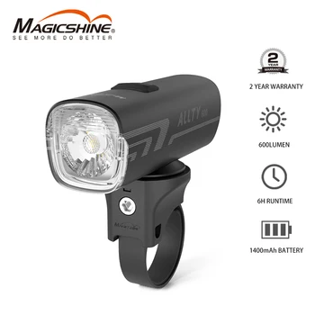Luci per bici Allty 600 luce per bici da strada, USB Type-C ricaricabile, luce per bici a LED impermeabile IPX7 per strada, urbano