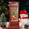 Christmas Carousel Old Man Tree Phone Booth Music Box Crystal Ball Octave Box Drifting Snow Children's Birthday New Year Gift 3