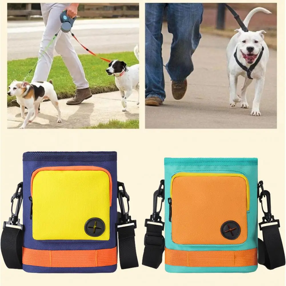 

Pet Snack Bag Dog Treat Pouch Adjustable Drawstring Dog Treat Pouch with Shoulder Strap Pet Snack Storage for Training for Easy