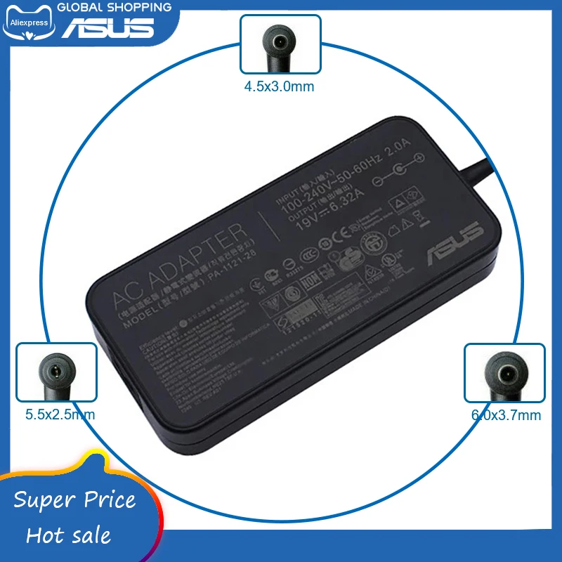 Chargeur Asus PA-1121-28 120W 19V 6.3A Pour N56 N46 N55 - Secteur - Occasion