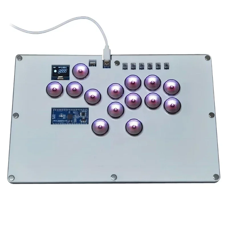 

Mini Hitbox Arcade Controller Fighting Street Fighters Game Joystick Button 14 Key Gaming Keyboard For PC Console