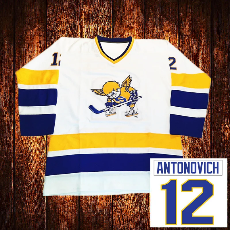 Vintage 1972 Minnesota Fighting Saints Mike Antonovich Stitched Hockey Jersey Youth Kids Adult Any Size And name 79
