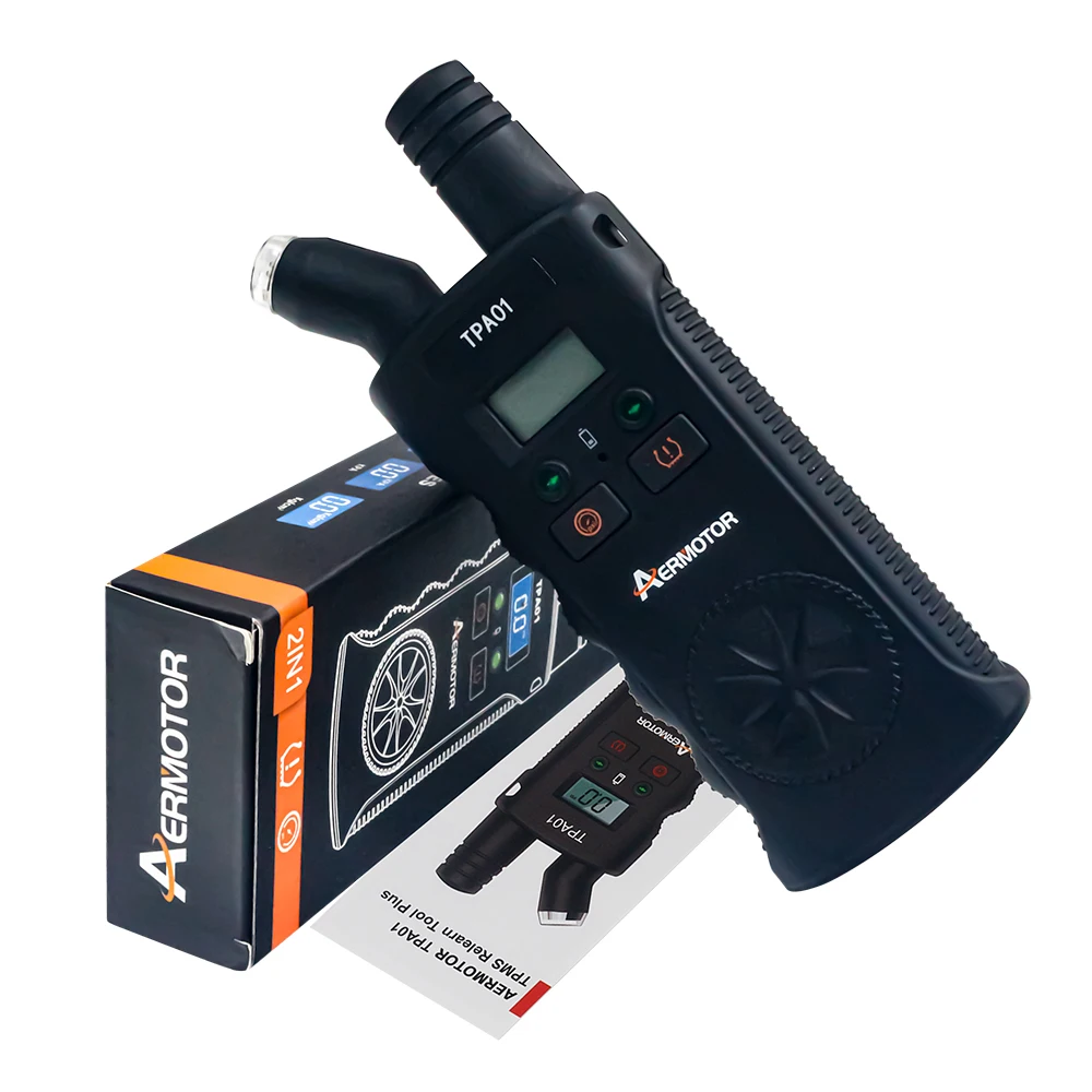 TPA01 TPMS EL-50448 Relearn Tool Plus Digital Tire Pressure Gauge 150 PSI, 2 in 1 TPMS Reset Sensor for GM Tire Monitor