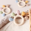 1pc Silicone Teether Baby 0 12 Months Teething Toys Teether Ring Silicone Baby Teether Toys for Toddler BPA Free Baby Toys Gifts 4