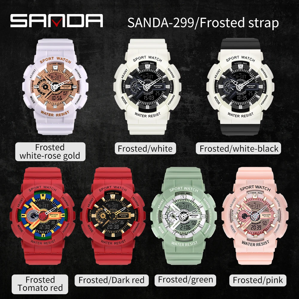 Sanda New Style Korea Edition Youth Night Light Electronic Movement Fashion Fashion Student Watch 5