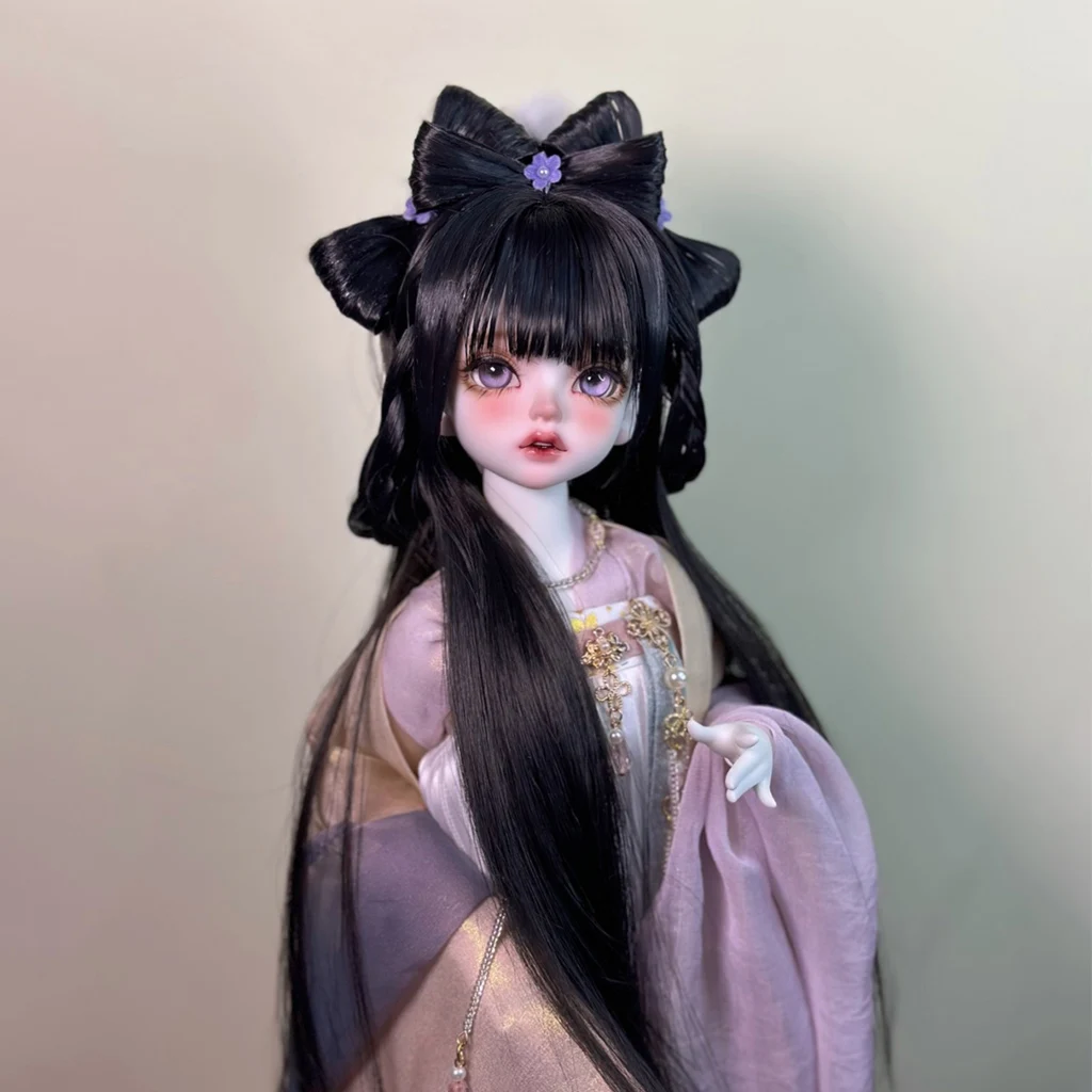 

1/6 1/4 1/3 Scale Ancient Costume BJD Doll Wigs Vintage Cute Long Hair Fairy Wig For YOSD MSD SD13 Girl SSDF Accessories A1894