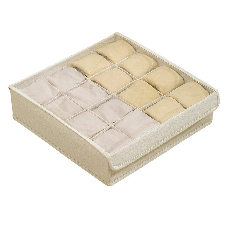 Fabric Art Panties Socks Storage Boxes Wardrobe Pants Clothes Underwear Drawers Jeans Clothes Separator Bra Folding Divider