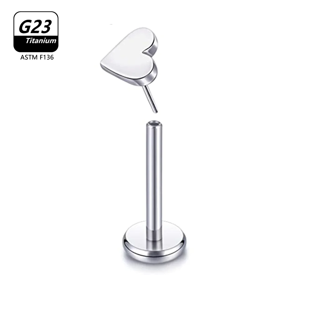 1/10PCS F136 Titan Piercing Bolzen Kleine Labret Koreanische Mode Pin Ohrringe Kreuz Stud Frauen Körper Schmuck – Detail 5