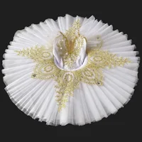Professional Ballet Tutu Girls White Swan Lake Platter Pancake Tutu Ballerina Party Dress Child Kids Ballet Dance Costume - Image 2