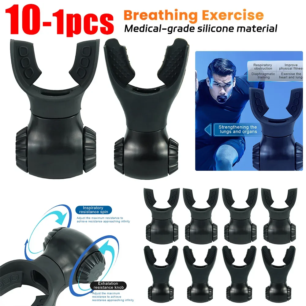 Breathing Trainer Breathing Trainer Expiratory Exercise Tool Adjustable Resistance Respiratory Trainer Lung Exercise Device for Breathing Training