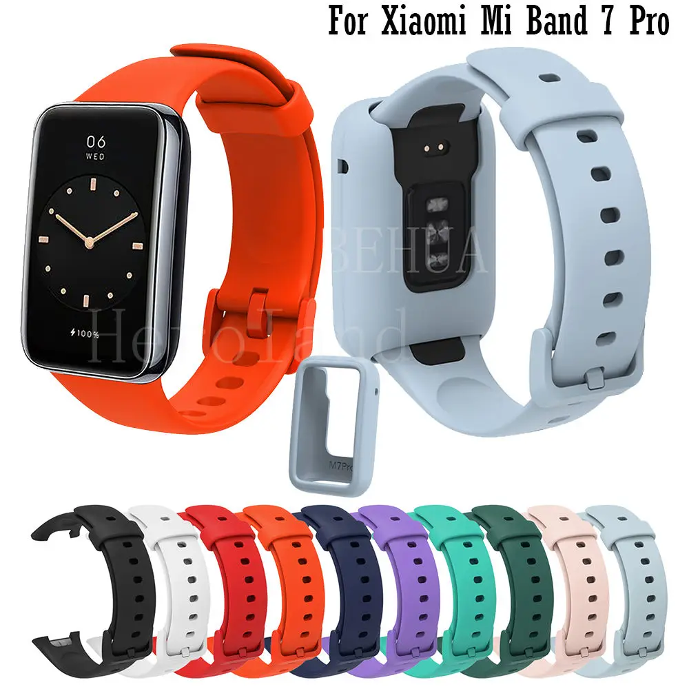 

Силиконовый ремешок для Xiaomi Mi Band 7 Pro, ремешок для смарт-часов MiBand 7 Pro, ремешок для наручных часов, аксессуары и чехол