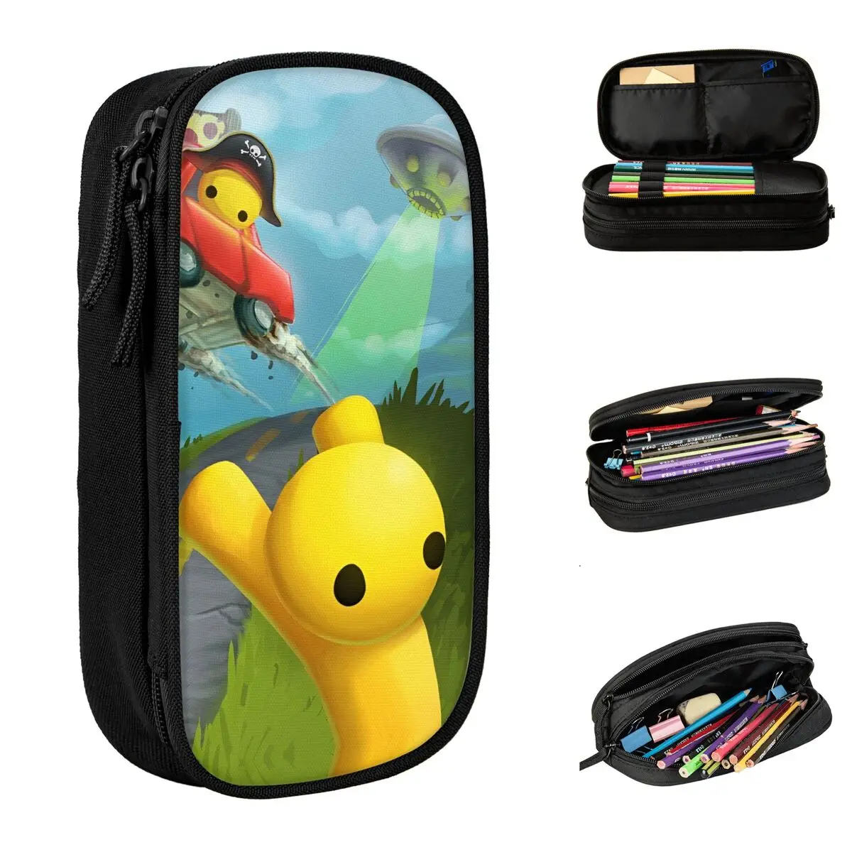 Fun Wobbly Life Gaming Funny Pencil Cases Hot Games Pencil Pouch Pen for Student Large Storage Bags Students School Gifts