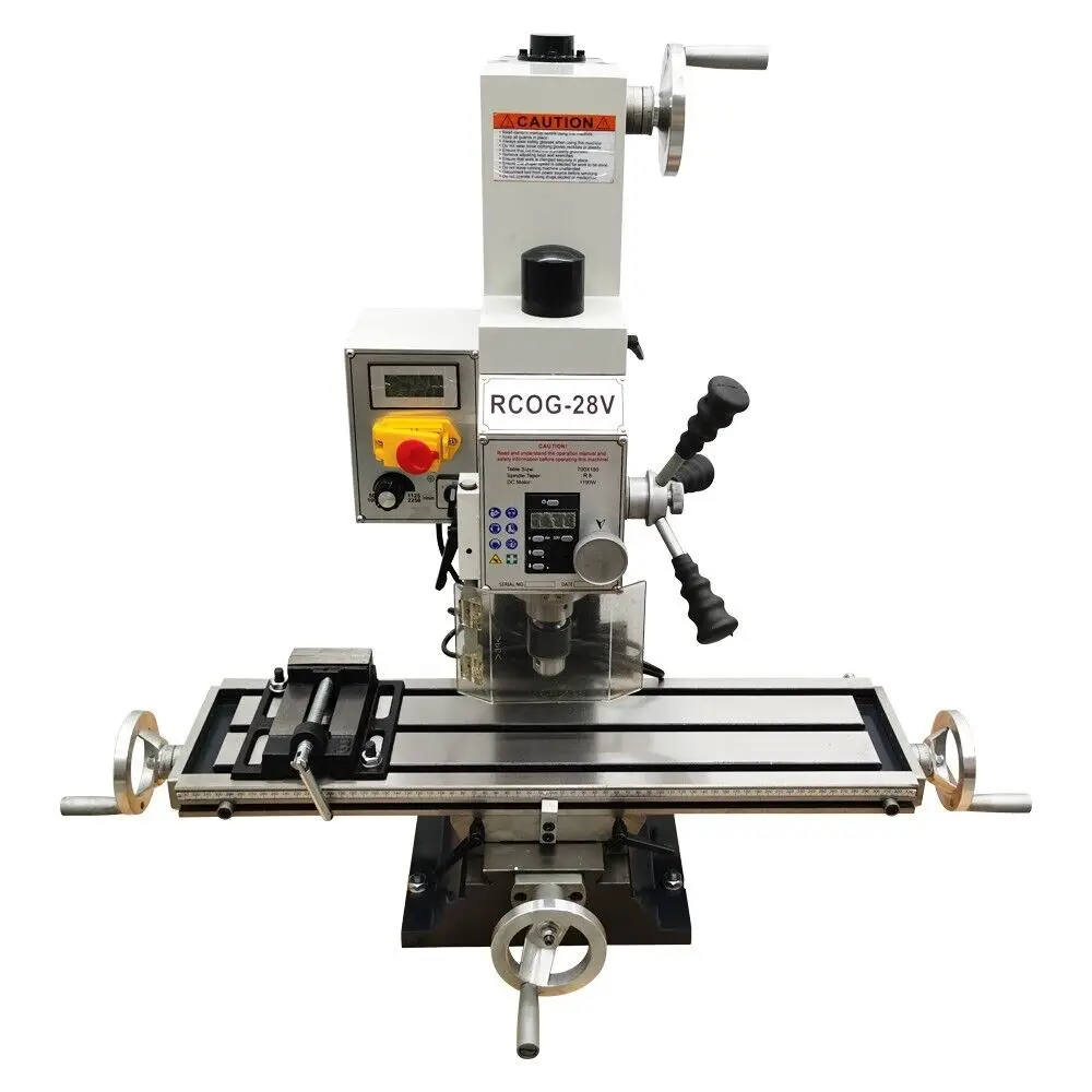 R8 Electric Heavy-duty Bench Drilling Milling Machine 1300W Brushless Motor 5