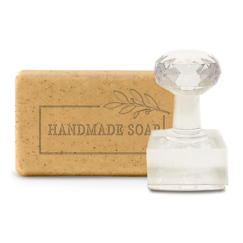 

1PC Acrylic Stamps DIY Soap Molds Supplies Rectangle with Word Handmade Soap Word 39x23x67mm