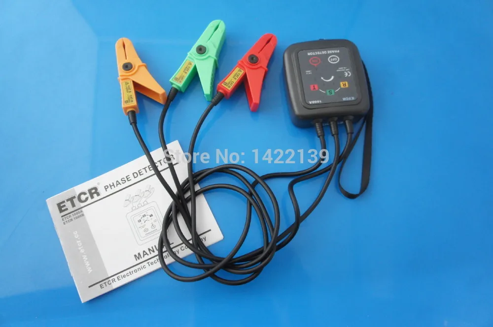ETCR1000A Non-Contact 3 Phase Rotation Tester Digital Phase Sequence Indicator for Industrial Electrical Testing detail image 5
