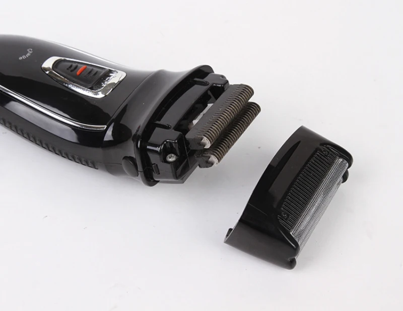 aparador de pêlos rotativo, Face Care Razor, 2 cabeças, KM-8013