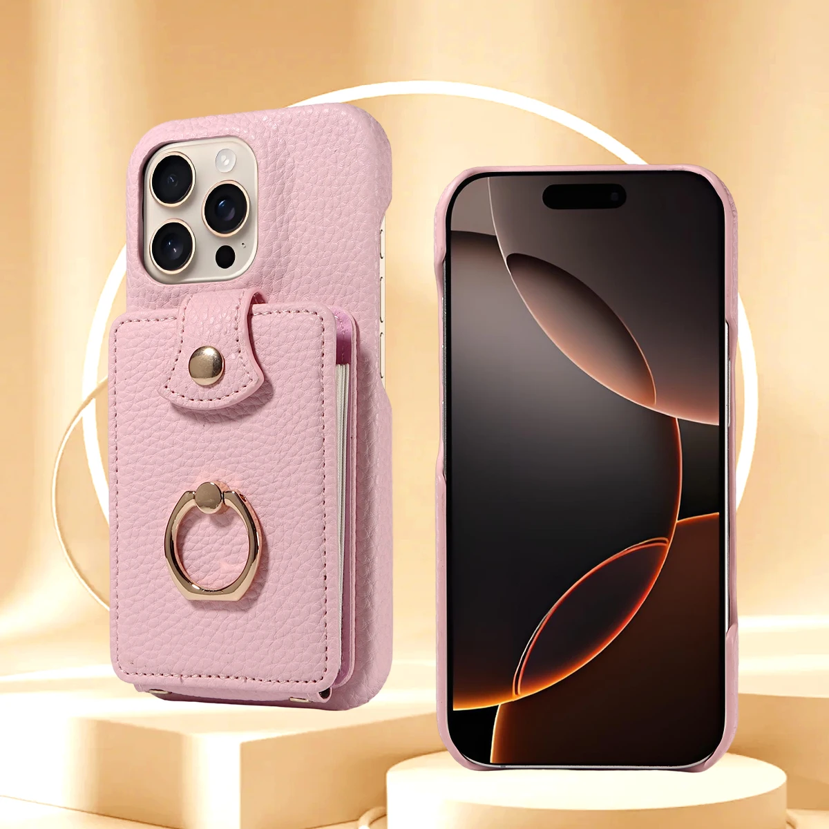 Fashionable Leather Multi-Card Wallet Stand Phone Case - Portable & Multifunctional Protective Cover
