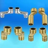 Shower Tub Faucet With Extra Eccentric Elbow Offset Adapters For Bathroom Wall Clawfoot Tub Faucet Exposed Shower System 5