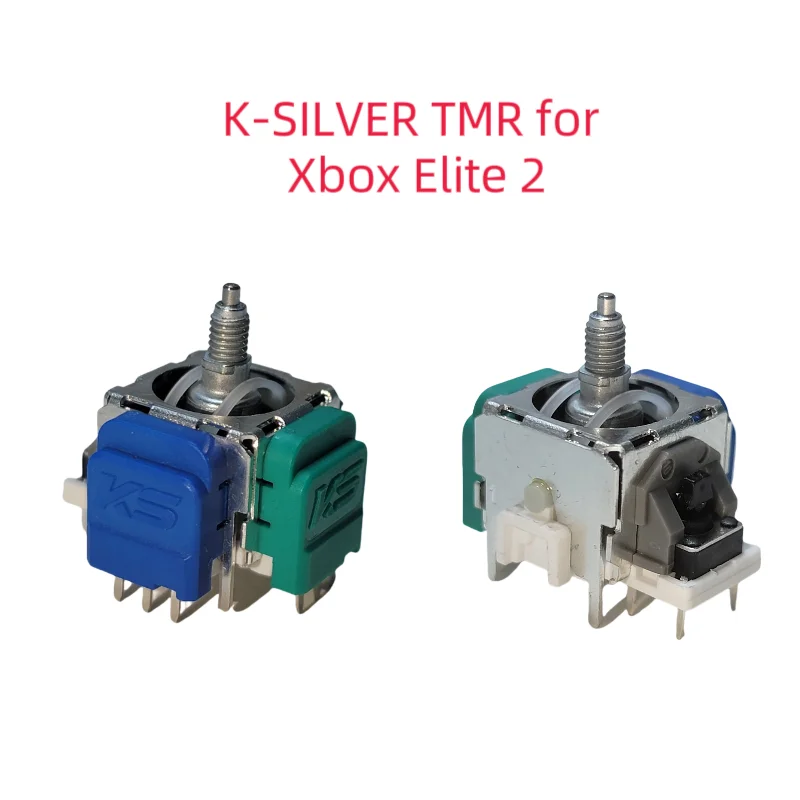 K-Silver TMR Electromagnetic Joystick 2pcs for Xbox Elite 2 Gamepad Controller TMR Joystick Tunnel Magnetic Resistance Joysticks joystick replacement arcade joystick game joystick joystick module