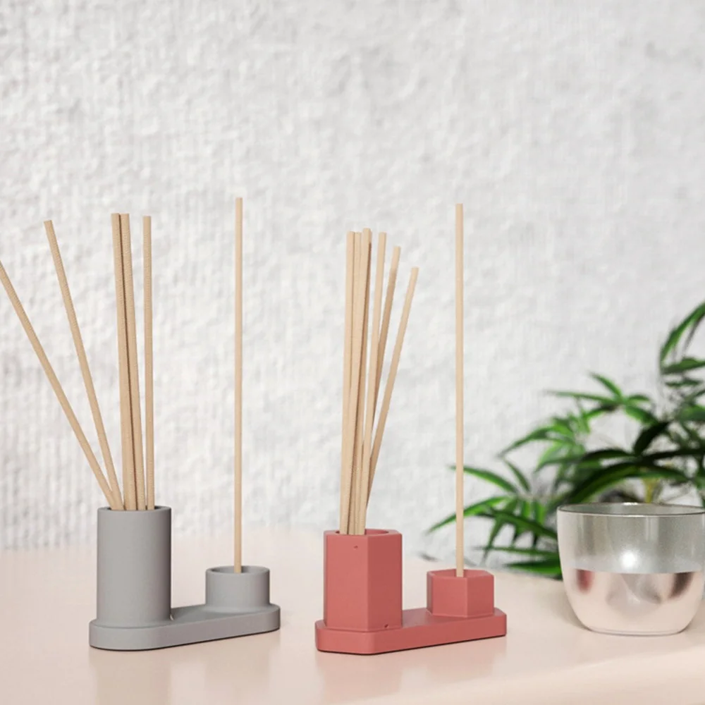 Stampo in cemento in Silicone porta incenso in cemento fai da te stampo combinazione di bastoncini di incenso che fa forma decorazioni per la casa fatte a mano  15
