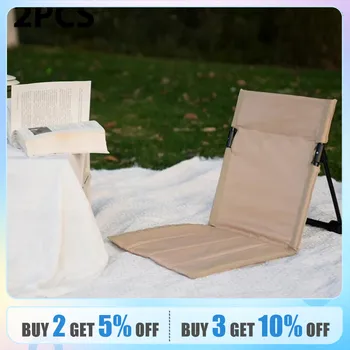 Foldable Camping Chair with Backrest Cushion 1