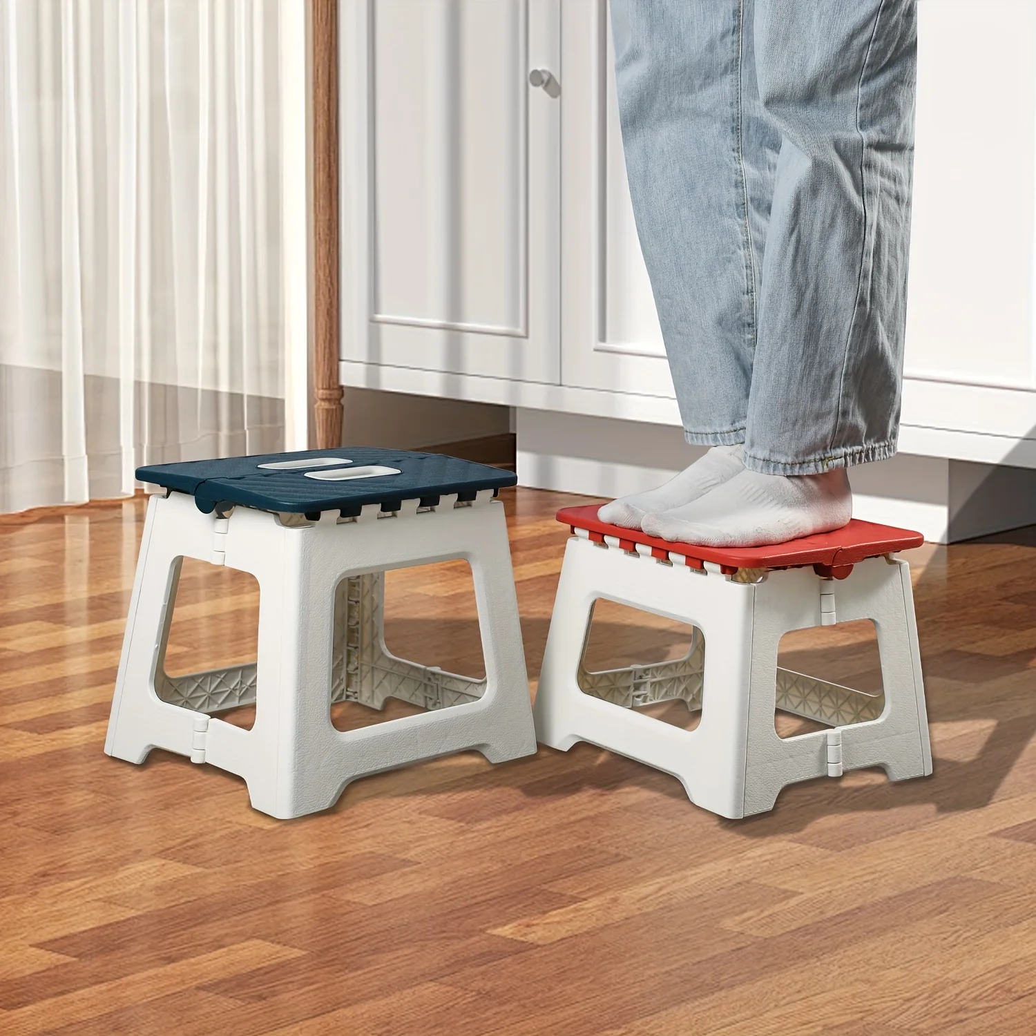Outdoor Folding Stool Portable Household Plastic Small Stool Outdoor Fishing Camping Stall Children Small Bench Gifts outdoor folding stool