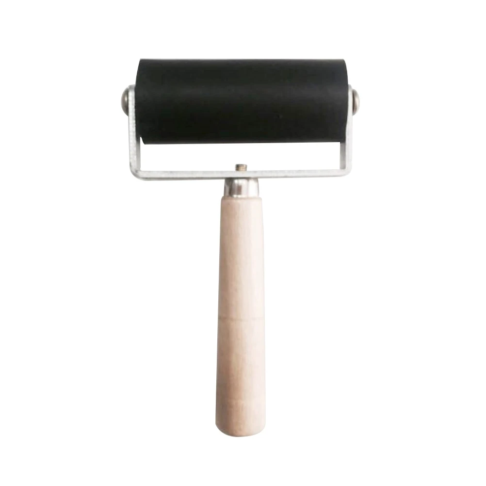 Roller Rubber Tool Brayer Printing Ink Printmaking Wall Stamping Block