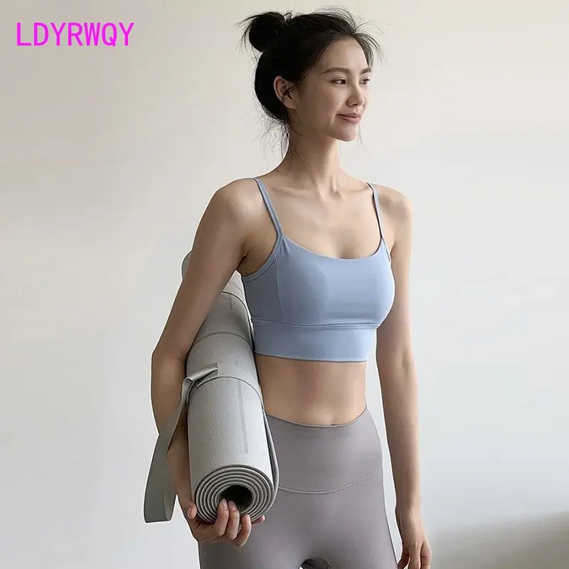 

Fitness Sports Shockproof Gathering Shaped Sling Back Yoga Clothes Tanks Camis