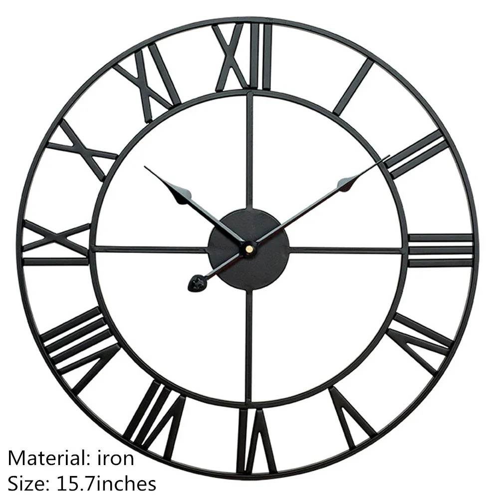 Outdoor resin waterproof wall clock 12 Inch silent no clock decorative clock for patio, garden, pool or living room 